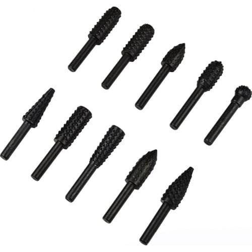 6mm Woodworking Tools Wood Drills Bits Wood Carving Tools Drill Bit Set Mini Micro Cutter Tool Rotary Burr For Dremel 10pc/ Set