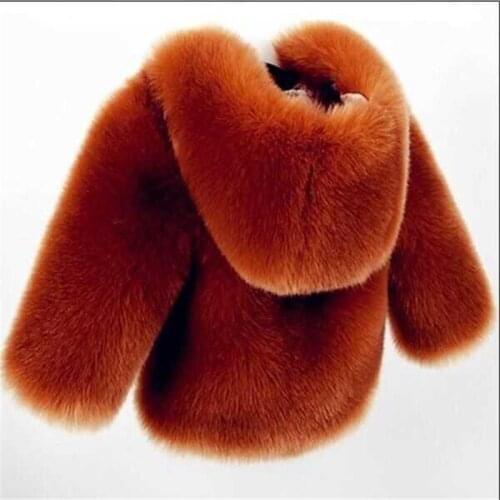 2019 New Fashion Children Girls Winter Jackets Kids Faux Fur Coat Long Sleeve Parka Clothes Baby Thick Solid Warm Outwear W89