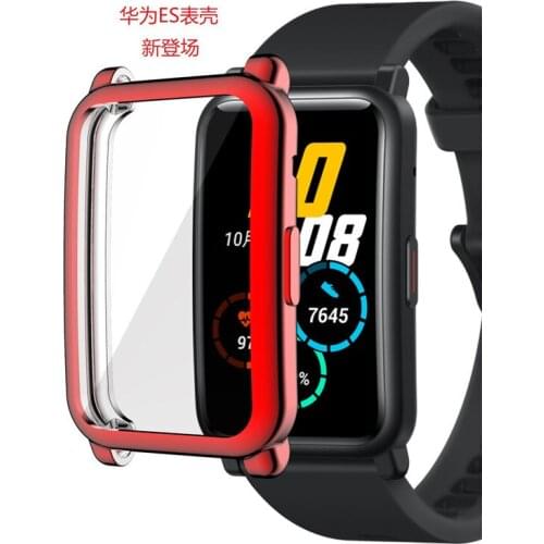 Suitable for Huawei Honor watch ES protective shell electroplating protective sleeve TPU all-inclusive scratch-resistant case