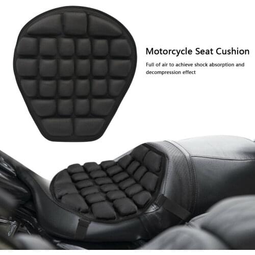 Air Motorcycle Seat Cushion Pressure Relief Pad For Cruiser Touring Saddle