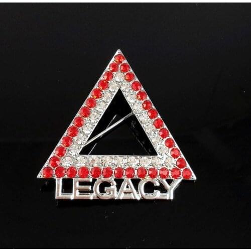 Drop shipping Triangle Shape DST LEGACY Brooch Lapel Pin Jewelry