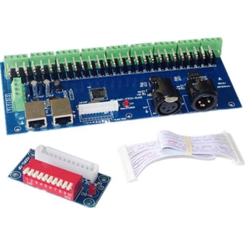 RGB controller dmx512 decoder DMX512 XRL 3P DC12V-24V 1A*27CH led dimmer, controller for RGB led strip lights
