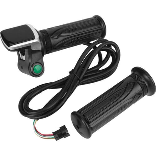 36V 48V Electric Bicycle Scooter Speed Throttle Grip LCD Display with Switch E-Bike Twist Throttle Accelerator Handlebar Grip