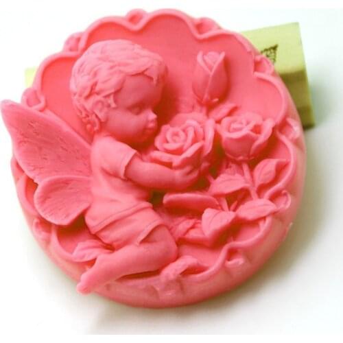 Flower Fairy Silicone Mold Soap Making Molds Cake Decoration Mould DIY Handmade