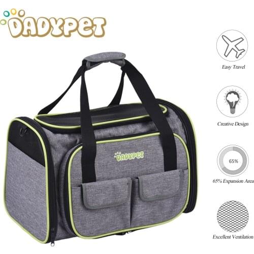 Dadypet Dogs Carrier Bags Portable Pets Cats Dogs Backpack Breathable Carrier Bags Airline Approved Transport Carrying for Puppy
