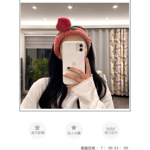 New Cute Lovely Peach Wash Face Hairholder Soft coral Fleece Headband for Women Girl Turban Fashion Hari Accessories