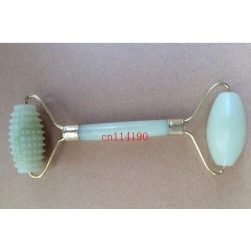 1pcs Free Shipping Wholesale Facial Relaxation Slimming Tool Jade Roller Massager For Body Face jade massage stone
