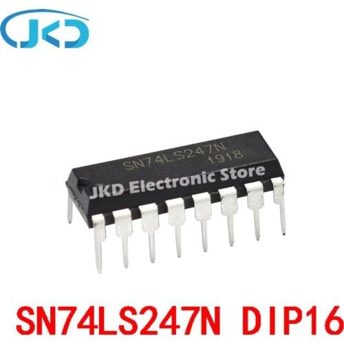 10pcs SN74LS247N 74LS247N 74LS247 DIP-16 New IC