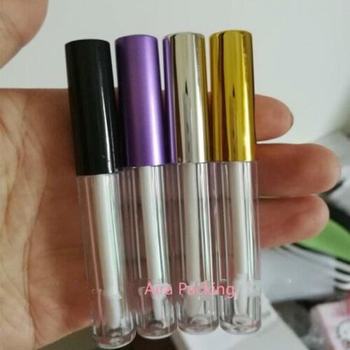 100pcs/lot 1.5ML Mini Plastic Cosmetic Lip Gloss Sample Bottle DIY Small Clear Lipstick Package Professional Makup Tools