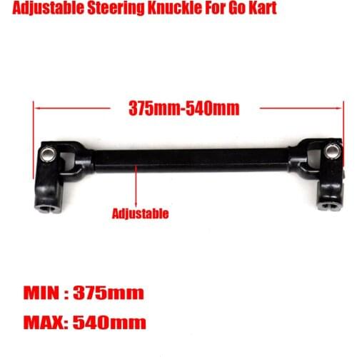 375mm 540mm Power Adjustable Steering Knuckle Gear Shaft Rack Pinion Go Kart chinese ATV Quad Golf Cart 4 wheel spare parts