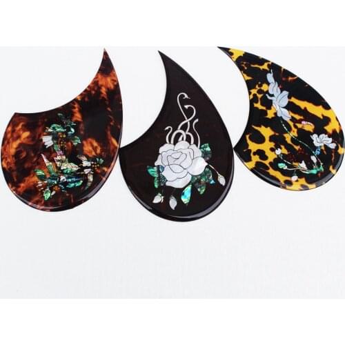 2.0mm thickness celluloid self sticker acosutic guitar pickguard