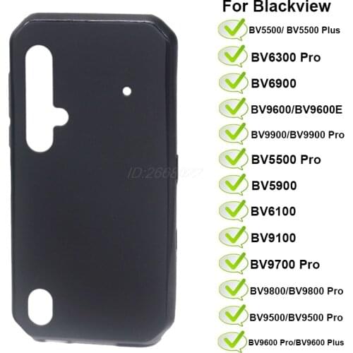 Black TPU Case For Blackview BV9900 BV9800 BV9700 BV9600E BV9500 BV9100 BV6900 BV6300 BV6100 BV5900 BV5500 Pro Plus Back Cover