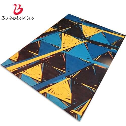 Bubble Kiss Color Carpets For Living Room Fashion Tatami Floor Mats Moroccan Style Home Rugs Blue Yellow Geometric Pattern Pad