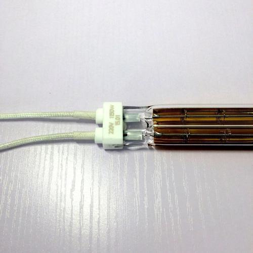 Twin tube glass quartz tube heating element