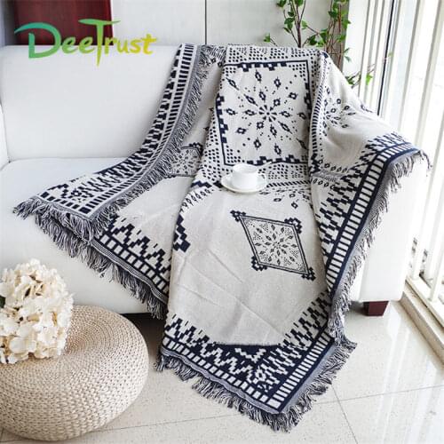 Classic Double Sides Tassel Plaid Thickening Cotton Blanket For Beds Sofa Throws On Plane Cover Home Decorative Cobertor