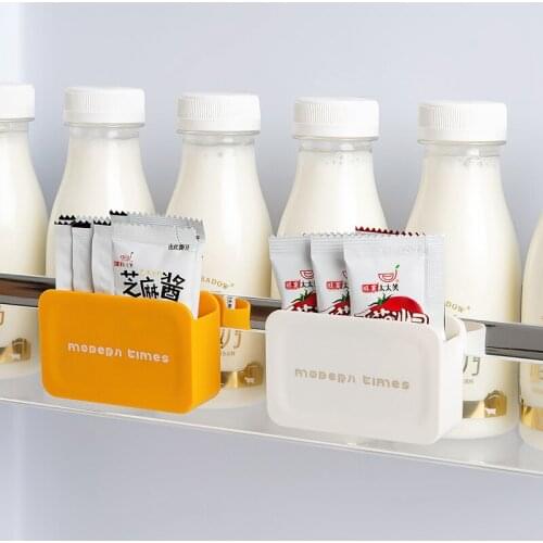 Mini Storage Box Refrigerator Side Door Hanging Small Sauce Bag Office Supplies Stationery Removable Small Object Organizing Box