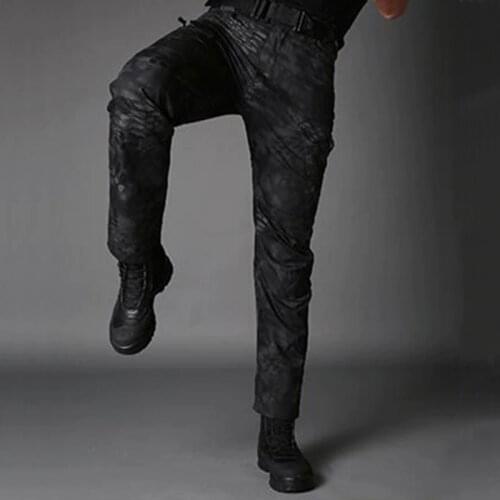 Motorcycle Pants Men Windproof Enduro Motocross Pants Motorcycle Riding Trousers Moto Pants With Knee Protective Gear