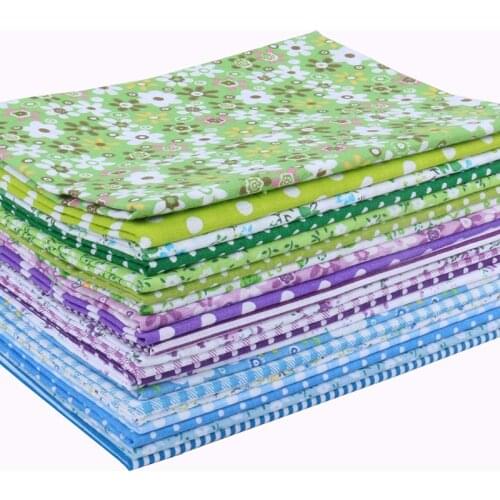Nanchuang 3 ColourThin Cotton Fabric Patchwork For Sewing Scrapbook Cloth Tissue For Quilt Needlework Pattern 25x25m 21Pcs/Lot