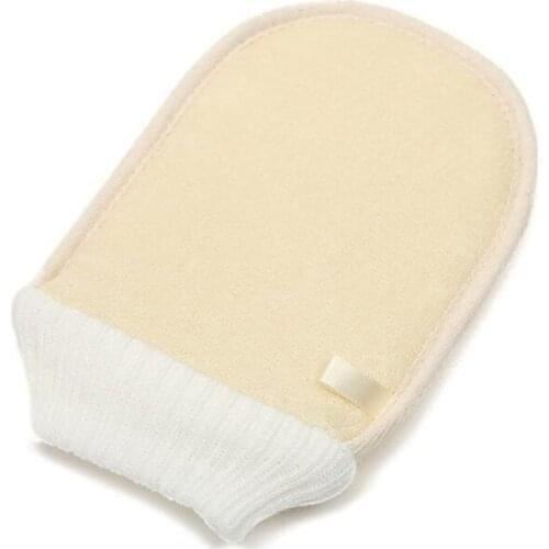New Bathing Gloves Natural Massage Bath Towel Sauna Massage Gloves Beige Bath Rubbing Artifact Loofah Bath Towel