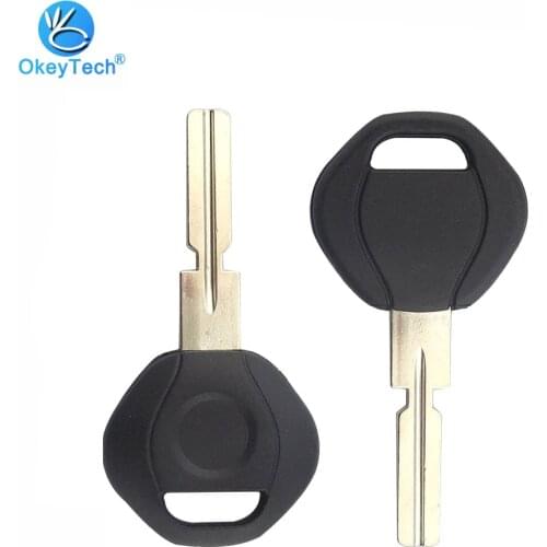 OkeyTech for BMW Transponder Key Shell Uncut Blank HU58 Blade 4 Track Ignition Car Key Cover Case Replacement for BMW No Logo