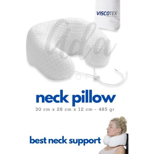 Memory Foam Orthopedic Neck Support Cushion Embroidered Washable Cotton Case Happy Sleep Heryere Take 30x26x13 Cm