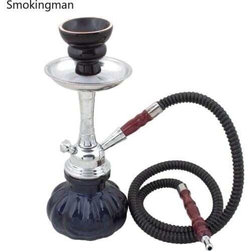 Portable Glass Hookah For Smoking Water Pipe Narguile Chicha With Hose Bowl Shisha For Travel Outdoors Gadget For Man