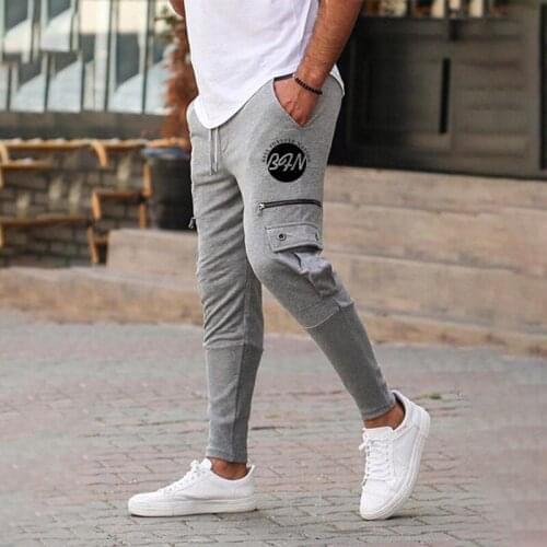 Small feet casual pants straight-leg summer sports pants trendy loose trousers cotton plus size overalls men