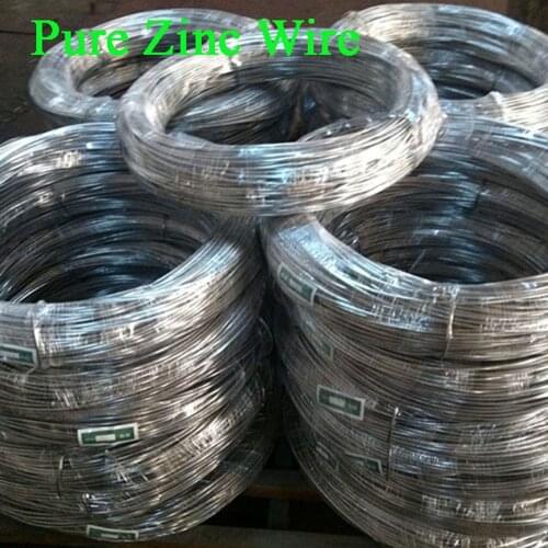 Pure Zinc Wire 0.3/0.5/0.8/1/1.2/2/3mm diameter Zn Wire Industry DIY Wire