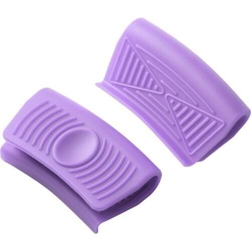 Kitchen Silicone Panhandle Pot Mitts Cover Pan handle Mitts Cover Insulation Non Slip Handle Silicone Case Anti-Scalding Ears