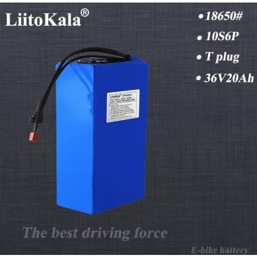 LiitoKala 36V E-bike replacement battery 36V 20AH Electric Bike battery 36 V 20ah 1000W Scooter Battery with 30A BMS