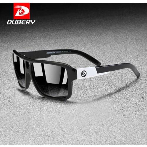 DUBERY Vintage Sunglasses For Men 2021 Classic Designer Polarized Sunglasses UV400 Anti-Glare Driving Glasses Male With Box A8