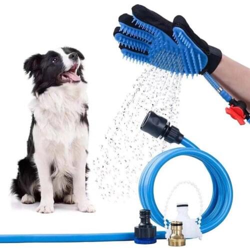CONG FEE Pet Sprayer Bathing Glove Handheld Bathing Tool Comfortable Glove Massager Shower Tool Cleaning Washing Bath Sprayers