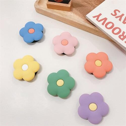 Universal Flower Folding Phone Holder Stand For iPhone Xiaomi Cute Socket Support Telephone Mobilephone Finger Ring Grip Tok