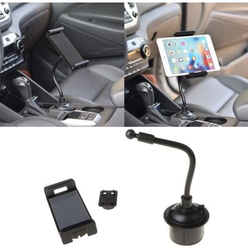 Universal Gooseneck Adjustable Car Cup Holder Mount Cradle for iphone 5.5"-11" Cellphone