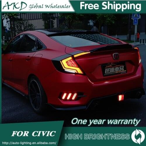 Tail Lamp For Car Honda Civic G10 X 2017-2019 Tail Lights Led Fog Lights DRL Daytime Running Lights Tuning Car Accessories
