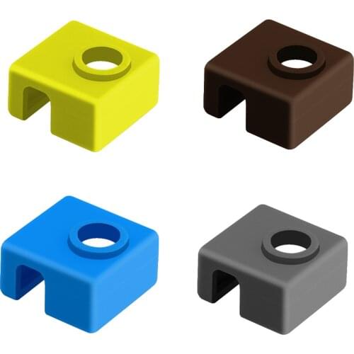 3D Printer MK8 Protective Silicone Sock Cover Case for Ender 3 Heater Block of CR10,10S,S4,S5 Anet A8 MK7/MK8/MK9 Hotend