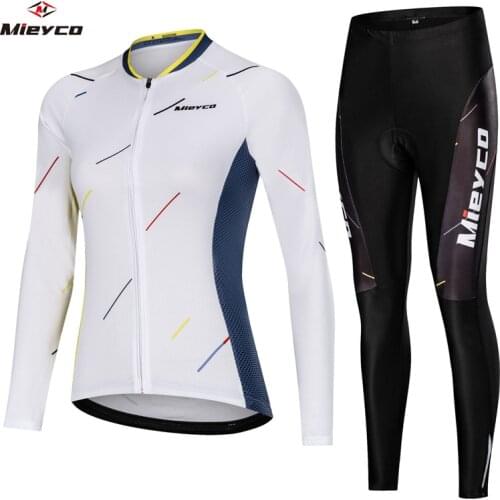 Women Cycling Jersey Set Long Sleeve Spring Summer Mountain Bike Shirt Outdoor Sports Bicycle Clothing Tops Ropa Ciclismo Design