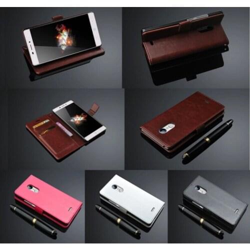2Pcs Screen Protector+Luxury Stand Wallet PU Leather Case For Zte V5 3 Mighty 3 N939ST 5.5" Phone With Card Holder,Good Quality