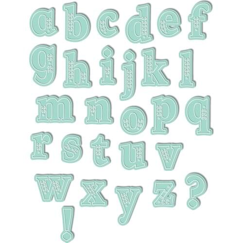 2021 AliliArts Metal Cutting Dies Chloe Alpha Lowercase diy Scrapbooking Photo Album Decorative Embossing PaperCard Crafts Die