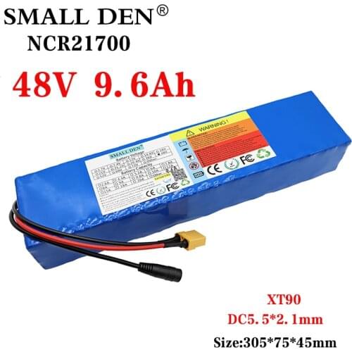 48V 9.6Ah NCR21700 lithium battery pack 13S2P 9600mAh 500-800W High power 54.6V Bike conversion kit ebike Scooter batteries BMS