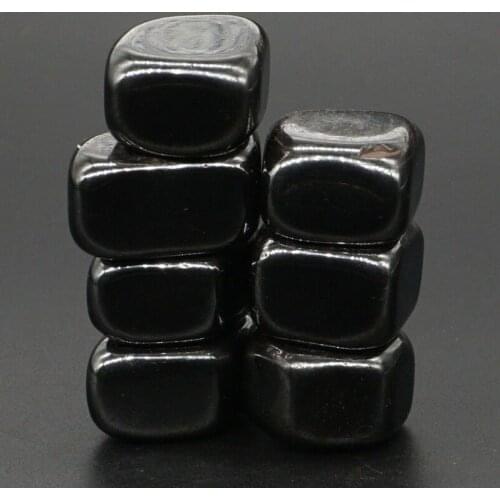 7Pc Black Lodestone Magnetite Tumbled Stone Wicca, Message Crystal Healing Reiki