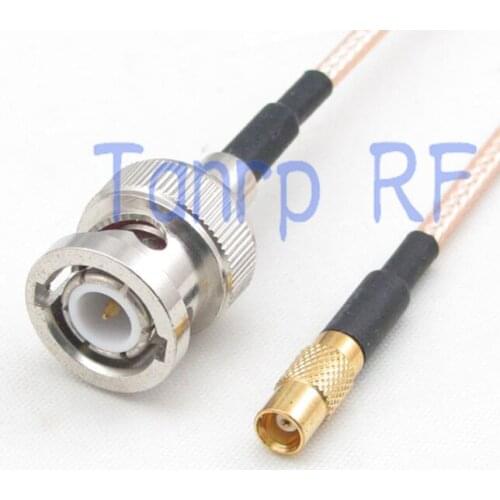8in MCX female jack to BNC male plug RF adapter connector 20CM Pigtail coaxial jumper cable RG316 extension cord