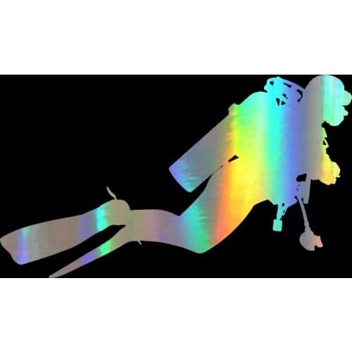 Creative Car Sticker Accessories Diving Vinyl PVC 18cm*11cm Motorcycle Waterproof Windshield Car Window Car Styling Decal