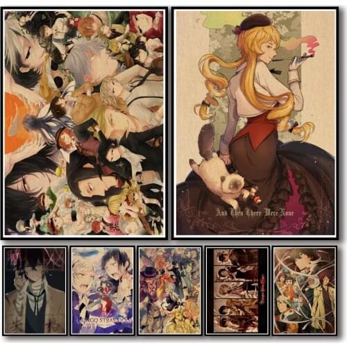 Full Diamond Embroidery Diamond Painting Anime Bungo Stray Dogs Picture Diamond Mosaic Rhinestone Cross Stitch Kits