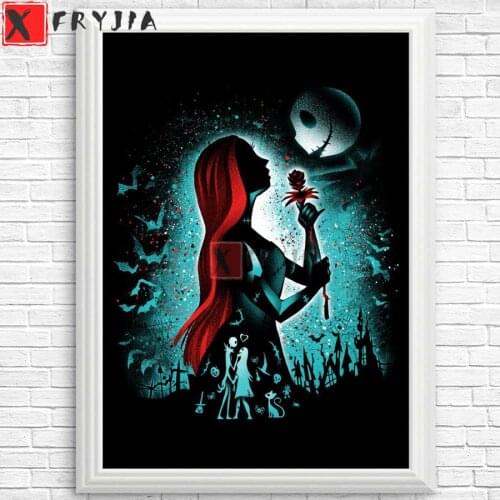 Diamond Painting "Ragdoll in Love,Jack and Sally" Full Drill Square DIY Embroidery Cross Stitch 5D Round Mosaic rhinestone Decor