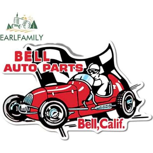 EARLFAMILY 13cm x 8.5cm Bell Auto Parts Hot Rod Car Sticker Funny Auto Sticker Decals Car Styling Motorcycle Accessories