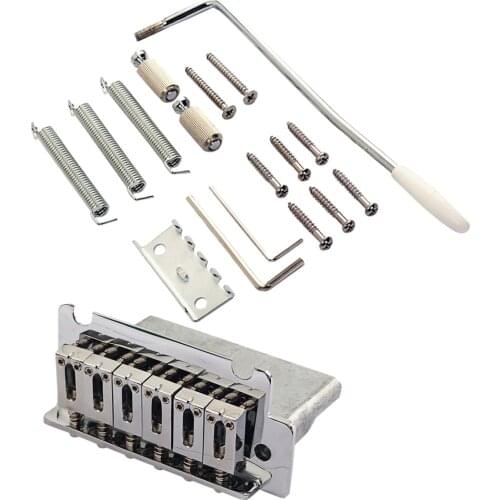 1 Set 6 String Electric Guitar Tremolo Bridge for ocaster Guitar Replacement