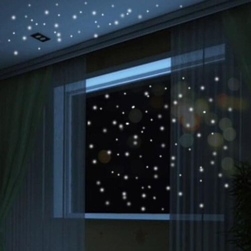 Shiny In The Darkness 407 Pcs Luminous Stickers Star Dot Gypsophila Fluorescent Wall Stickers Environmental Decoration