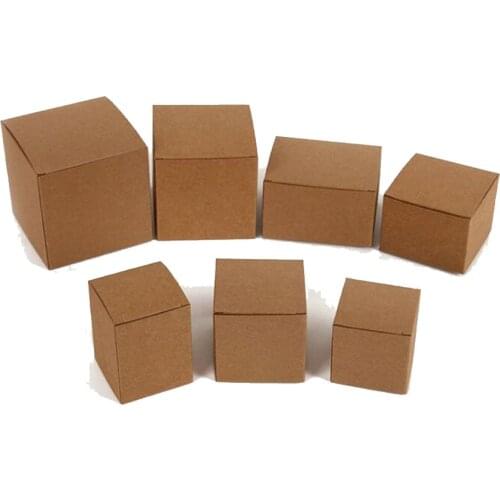 50pcs DIY Kraft Paper Candy Box Wedding Favors Gift Party Supply Birthday Christmas Party gift ideas Packaging boxes