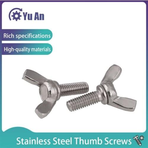 M4 M5 M6 M8 316 Stainless Steel Wing Screw \ Butterfly Horn Screw \ Wing Hand Screw \ Wing Bolt 5Pcs